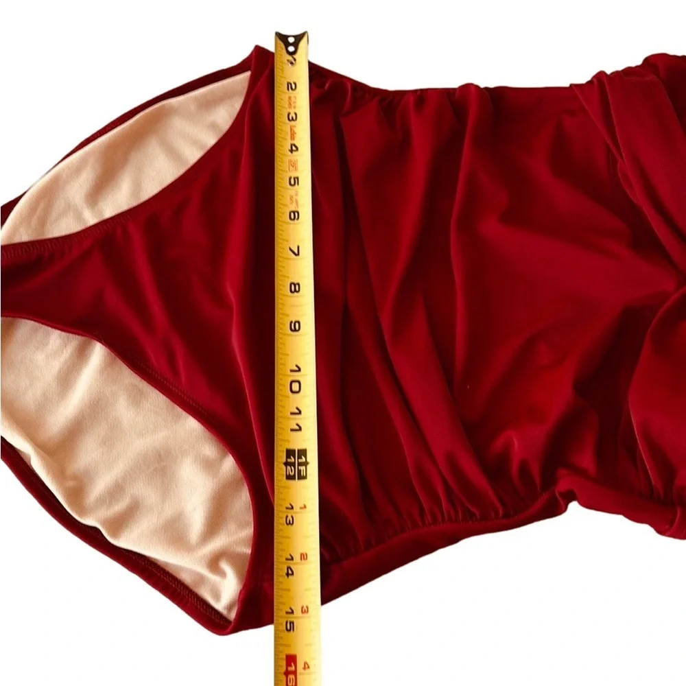 Kona Sol One Piece Swimsuit, Size M, Burgundy - Picture 5 of 6